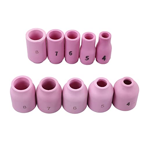 Welding Gun Accessories, Good Compatibility Glass Cups Pressure Caps Color O Rings Electrode Nozzles Kit for WP17 WP18 WP26 Welder