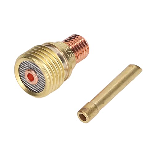 TIG Welding Accessory, Standard Design Durable Copper 4Pcs Easy Installation Welder Ceramic Nozzle Wide Application for 9 20 Air Cooled Weld Gun