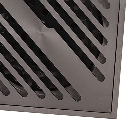 Square Shower Floor Drain, Stainless Steel Improve Water Flow Floor Drain Spills Clogs for Basement for Kitchen