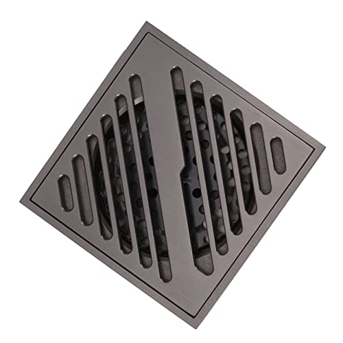 Square Shower Floor Drain, Stainless Steel Improve Water Flow Floor Drain Spills Clogs for Basement for Kitchen