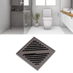 Square Shower Floor Drain, Stainless Steel Improve Water Flow Floor Drain Spills Clogs for Basement for Kitchen