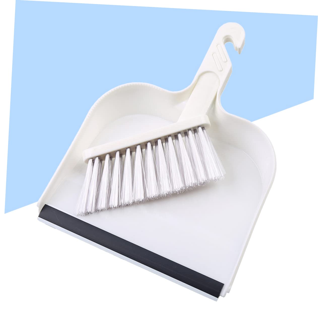 Hoement Mini Broom Mini Broom Cleaning Brush Set Broom Dustpan Computers Cleaning Brush Computer Brush White Hangable Mini Brush Pc Set Mini Dustpan