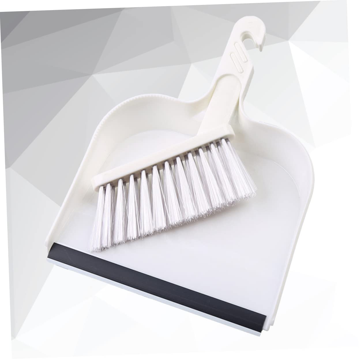 Hoement Mini Broom Mini Broom Cleaning Brush Set Broom Dustpan Computers Cleaning Brush Computer Brush White Hangable Mini Brush Pc Set Mini Dustpan