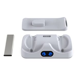samfansar controller charging stand dual base game controller charging station with holder white