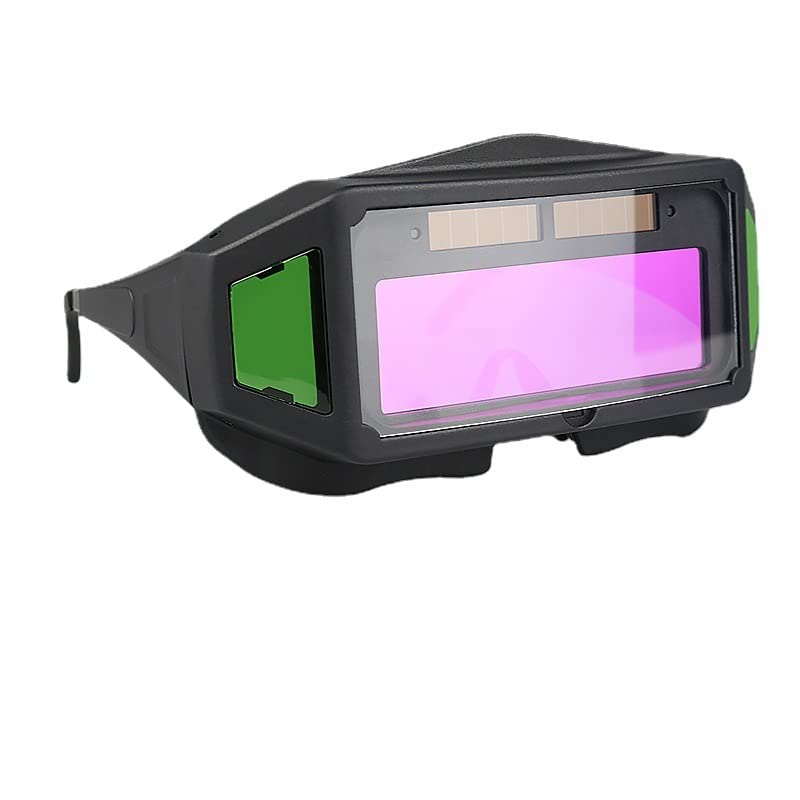 OhMill Solar Auto Darkening Welding Goggles Panoramic Anti-glare PC Glasses Welder Safety Glasses Mask Protect Eyes from Harmful Rays