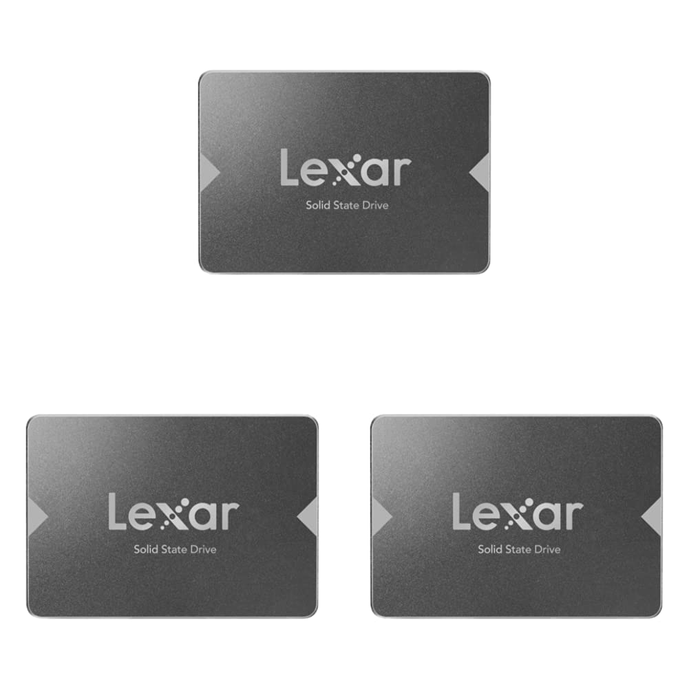 Lexar NS100 1TB 2.5” SATA III Internal SSD & NS100 512GB 2.5” SATA III Internal SSD, Solid State Drive & NS100 256GB 2.5” SATA III Internal SSD, Solid State Drive, Up to 520MB/s Read (LNS100-256RBNA)