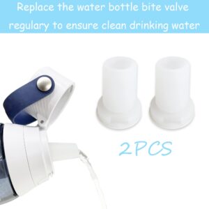 LeoTube Bite Valve Replacement for Brita Water Bottle, 2 Pack Silicone Water Bottle Mouthpiece Replacement Parts Compatible with Brita Filter Water Bottle