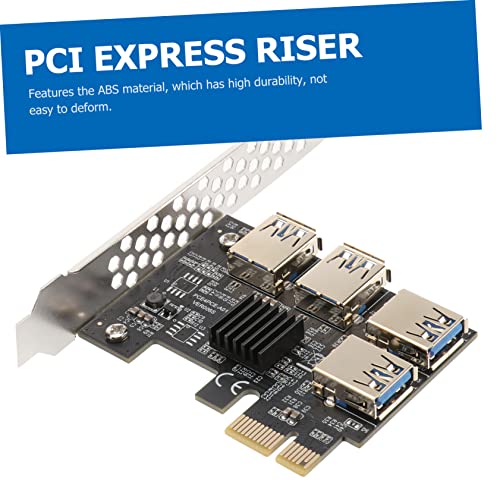 SOLUSTRE 3 Sets Riser Card USB Adaptor PCI- E Adapter PCI Express Extension Adapter PCI- E Mining Extender PCI- E Riser PCI- E Mining Adapter PCI- E Mining Riser Computer Expansion Card abs