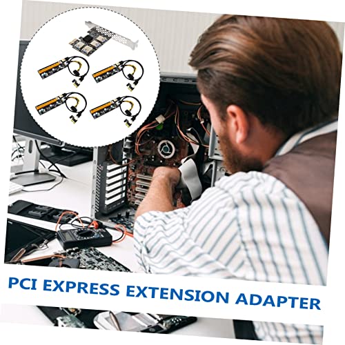 SOLUSTRE 3 Sets Riser Card USB Adaptor PCI- E Adapter PCI Express Extension Adapter PCI- E Mining Extender PCI- E Riser PCI- E Mining Adapter PCI- E Mining Riser Computer Expansion Card abs