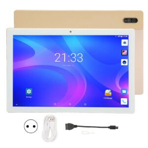 ASHATA P30 Tablet 10 inch, 1920x1200 HD Display, 8GB 256GB, 8MP 13MP, 8 Core 2.0Ghz, Android 11 4G Call Tablet for Kids, Watching TV Movies Gaming, 8800mAh, Gold