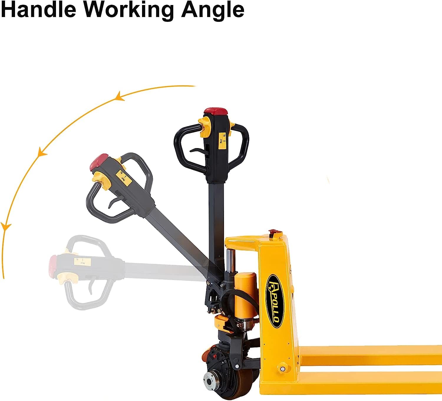 APOLLOLIFT Handle of Classic Electric Power Lithium Battery Pallet Jack Truck 3300lb Cap. 48" x27"Fork Size