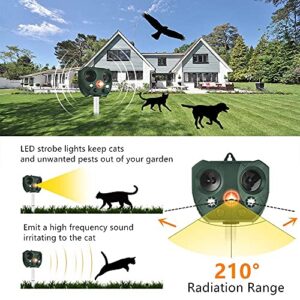 Solar Ultrasonic in Repellent Defender Rat, Squirrel, Deer, Raccoon, Skunk, Rabbit, Mole, Dog, Cat, Waterproof with Motion Detector1