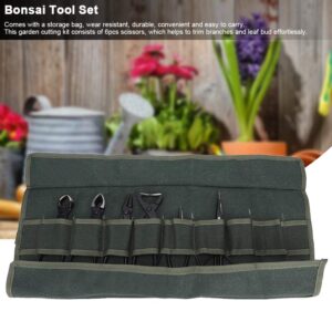 6pcs Bonsai Tools Set Bonsai Tree Kit, Multifunctional Gardening Trimming Tools with Storage Bag