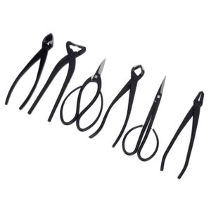 6pcs Bonsai Tools Set Bonsai Tree Kit, Multifunctional Gardening Trimming Tools with Storage Bag