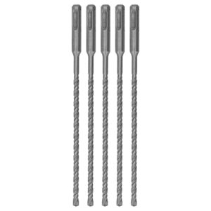 Impact Drill Bits, High Hardness Easy Installation Good Compatibility Wear Resistant 5PCS Rotary Hammer Drill Bit Set for Concrete Brick Stone (6mm)