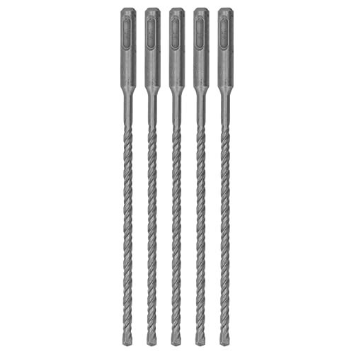 Impact Drill Bits, High Hardness Easy Installation Good Compatibility Wear Resistant 5PCS Rotary Hammer Drill Bit Set for Concrete Brick Stone (6mm)