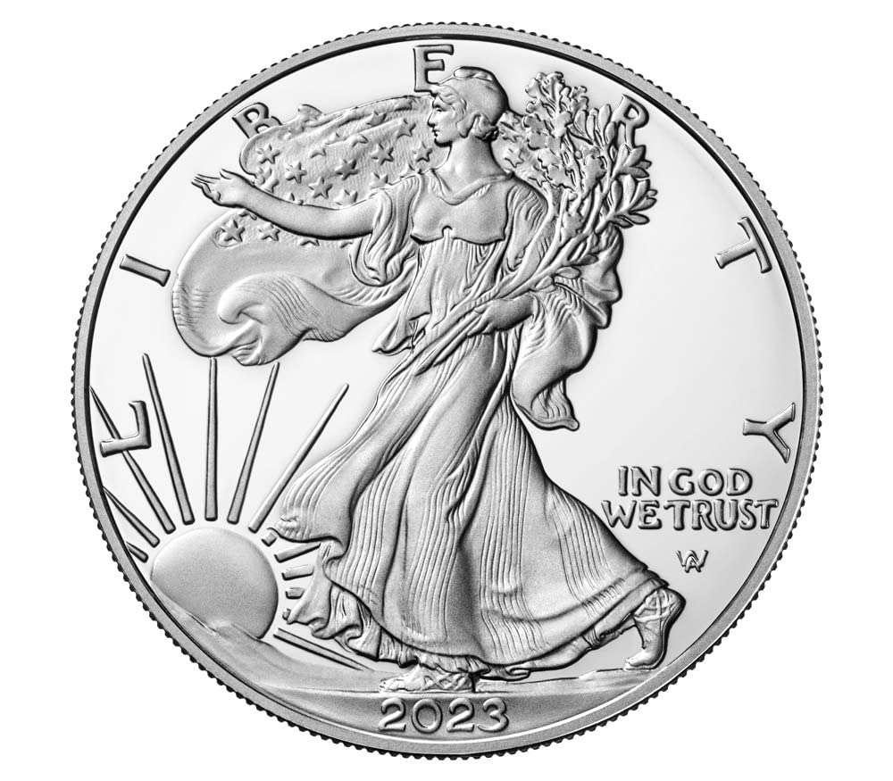 2023 W American Silver Eagle 1 Ounce Coin in OGP with CoA Dollar Proof US Mint