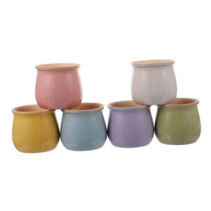 YARNOW Desk Decor Office Flower Macaron Plants for Pots Containers Shape Bonsai Decorative Pot Useful Small Vase Container Planter Planters Mini Flowerpot Bottle Color Home Indoor Plant Stand