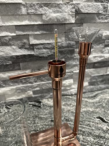 CoProof Copper Proofing Parrot for Distilling, Brewing Beer, Moonshine, Tequila 100% Lead Free for Use with Alcometer Proof Hydrometer,Polished A7