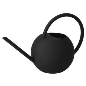 watering can, 400ml black stainless steel watering can pot with long spout, small watering can indoor plant, for indoor house plants bonsai outdoor garden flower decorative