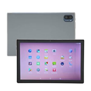 Qinlorgo 10 Inch Tablet PC, IPS Screen 6 and 256G Octa Core Dual Speakers 128GB Expand Support 5G WiFi WiFi Tablet for Travel (US Plug)