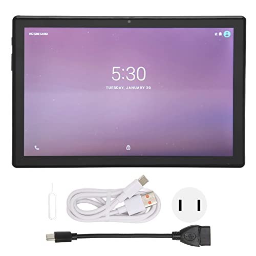 Naroote 10 Inch Tablet, 100-240V IPS Screen Tablet PC 7000mAh Battery for Study for Kids for Android 11 (US Plug)