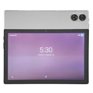 Zyyini 10 Inch Tablet Android 11 Octa Core Processor 6GB 256G 5GWIFI 5MP Front 13MP Rear 4G Calling 100‑240V,2.4G 5G Dual Band,Gray,128G Memory Card, Night Reading,7000mAh,IPS