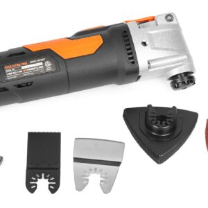 WEN Oscillating Multi-Tool Kit, 3.5A Variable Speed with Accessories and Carrying Case (MT3537)