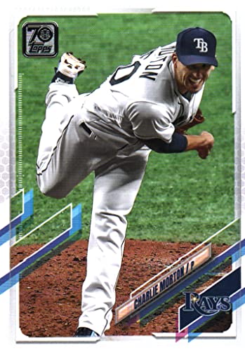 Charlie Morton 70th Anniversary Collectible Baseball Card - 2021 Topps Series One 70th Anniversary Baseball Card #36 (Rays) Free Shipping & Tracking