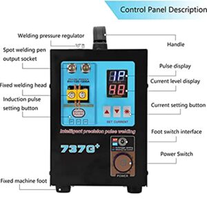 ALSUP Capacitor Energy Storage Pulse Welding Machine,4.3 KW High Performance Battery Portable Handle Spot Welder Welder Welder for Lithium Batteries CE Certified