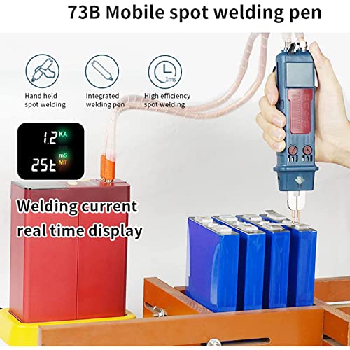 ALSUP Capacitor Energy Storage spot Welder, 801D, 12KW Mini Portable Precision Pulse Battery Welder, Suitable for 18650, 14500 Lithium Battery Pack Construction