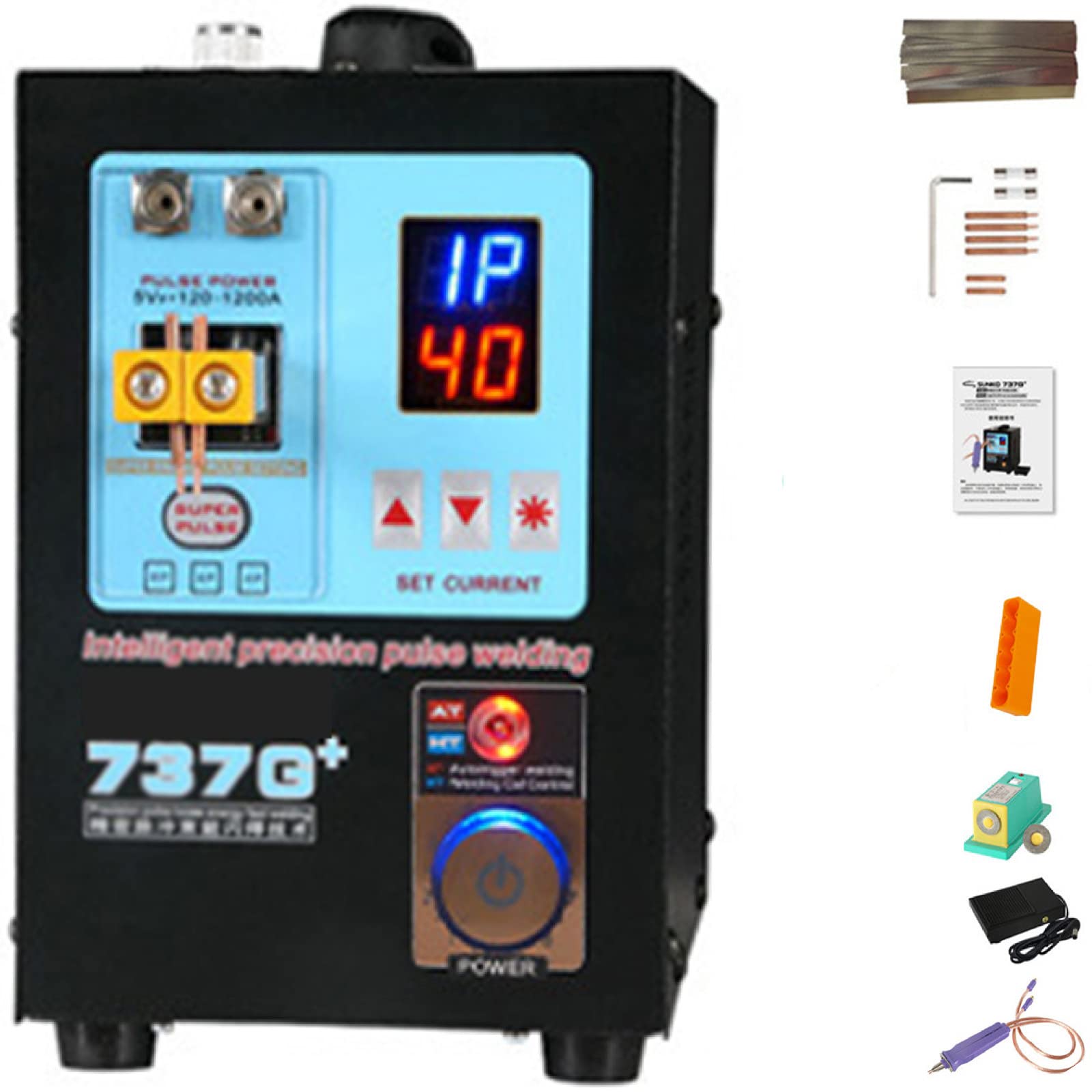 ALSUP Battery Welder spot Welding Equipment,737G+ Intelligent Pulse spot Welder, with Battery and LED spot Welder, Dual Function Induction Battery spot Welder