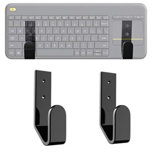 keyboard wall hanger universal for gaming mechanical keyboards, keyboard wall mount storage organizer compatible with logitech/razer/microsoft/kensington, etc., for devices thickness < 2.5cm