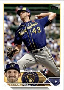 2023 topps #87 ethan small rc milwaukee brewers baseball official trading card of the mlb