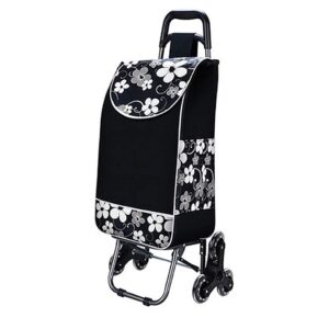 shopping trolley on wheels multi function shopping cart climbing stairs cart small cart collapsible crystal wheel trolley lever car small trailer luggage cart contains cloth bag storage hand trucks