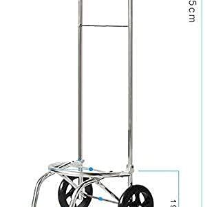 Shopping Trolley on Wheels Multi Function Shopping Cart Trolley Wheel Lightweight Aluminum Folding Luggage Cart Push-Pull Car Storage Hand Trucks,Blue ,