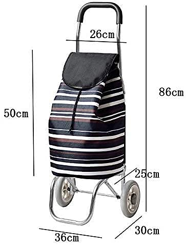 Shopping Trolley on Wheels Multi Function Shopping Cart Light Weight Aluminum Alloy Trolley Large Capacity Wheeled Foldable Push Cart Bag with 2 Wheels Storage Hand Trucks,Red and White Letters