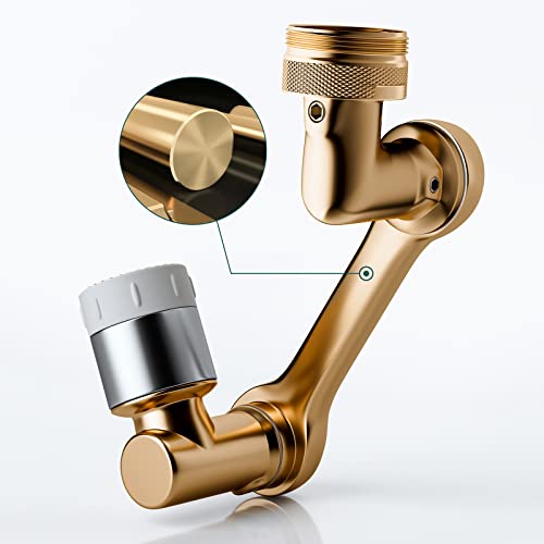 1080 Rotating Faucet Extender Aerato,1080 Faucet Extender Brass,Universal Splash Filter Faucet 1080 Rotating,2 Water Outlet Modes,for Toilets