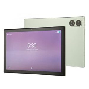 Qinlorgo 4G Calling Tablet, 100‑240V Green 10in Tablet for Entertainment (US Plug)