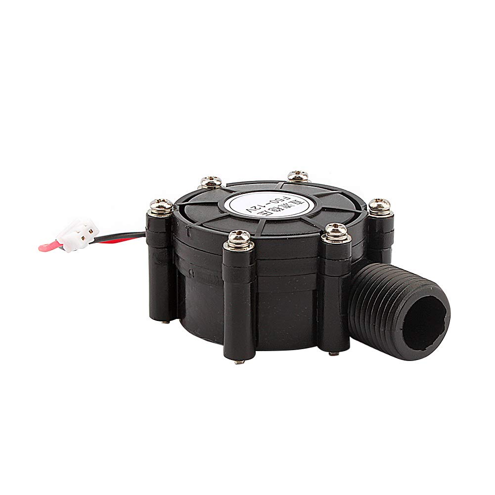 Water Flow Generator, DC 12V DC Hydroelectric Generator 10W Micro hydro Water Turbine Generator Water Charging PZ