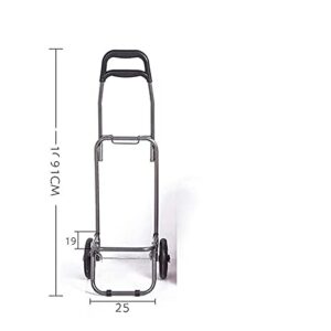 Shopping Trolley on Wheels Multi Function Shopping Cart Travel Elderly Cart Collapsible Portable Cart Luggage Cart Lever Car Trolley Storage Hand Trucks,Light Brown ,