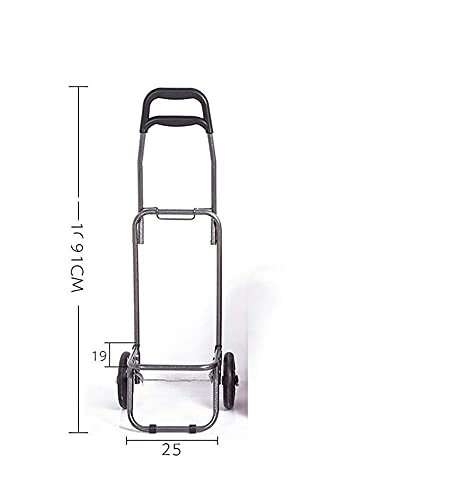 Shopping Trolley on Wheels Multi Function Shopping Cart Travel Elderly Cart Collapsible Portable Cart Luggage Cart Lever Car Trolley Storage Hand Trucks,Light Brown ,