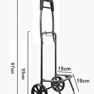 Shopping Trolley on Wheels Multi Function Shopping Cart Pull Rod Car Fashion Trolley Climbing Stairs Collapsible Baggage Trolley Old Man Pull Rod Portable Pull Cart Storage Hand Trucks,C ,Shopping