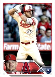 2023 topps #27 mike trout los angeles angels nm-mt mlb baseball