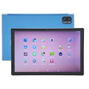 AMONIDA 10 Inch Tablet, HD Tablet Blue 6GB 256GB 8-Core CPU for on The Go (US Plug)