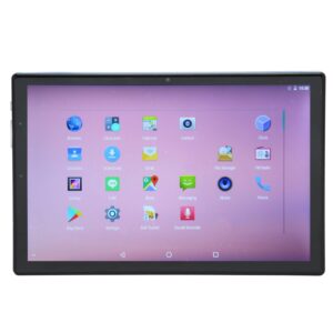 10 inch tablet, 6gb 256gb 4g network 5gwifi hd tablet 8 core cpu blue (us plug)