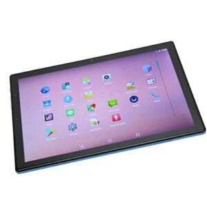 rosvola 10 inch tablet 6gb 256gb 100‑240v hd tablet blue 4g network 5gwifi for android 11 ips hd large screen for travel (us plug)