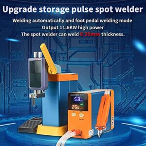 VADSBO Battery Spot Welder, Mini Welding Machine, 11.6 KW Capacitor Energy Storage Spot Welding Machine, Pulse Spot Welding Machine, Dual Function Welding Tool, for Lithium Battery Pack Building