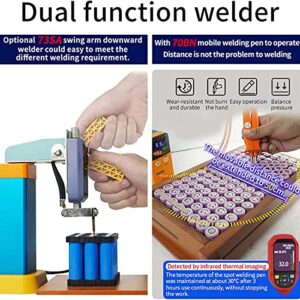 VADSBO Battery Spot Welder, Mini Welding Machine, 11.6 KW Capacitor Energy Storage Spot Welding Machine, Pulse Spot Welding Machine, Dual Function Welding Tool, for Lithium Battery Pack Building