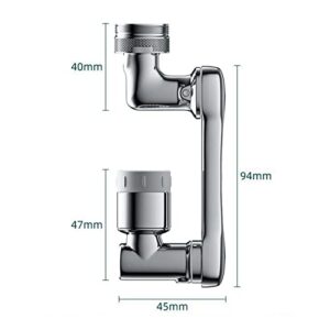 Faucet Extender for Kitchen Sink Universal,Faucet Extender for Bathroom Sink Brass,Universal Splash Filter Faucet 1080 Rotating,2 Water Outlet Modes